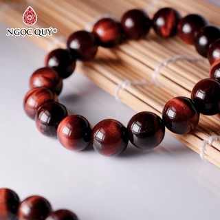 Vòng đá mắt hổ nâu đỏ Tiger's Eye hợp mệnh hỏa & thổ - Ngọc Quý