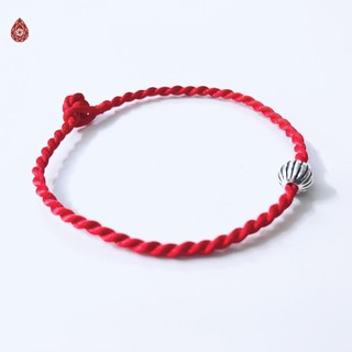 Vòng tay chỉ đỏ mix bi bạc 925 may mắn - Ngọc Quý
