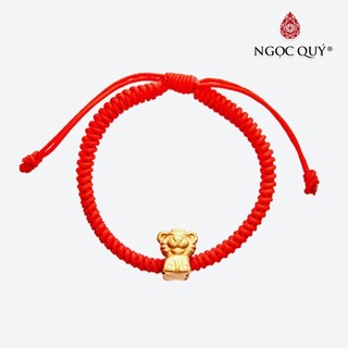 Vòng Thắt Dây Đỏ Charm 12 Con Giáp - Ngọc Quý