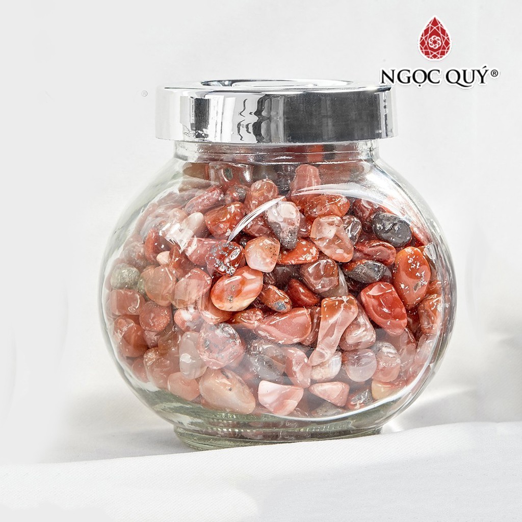 Đá vụn mã não đỏ agate - Ngọc Quý