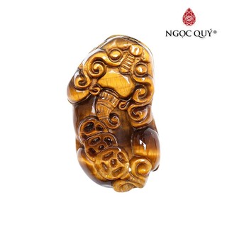 Mặt dây chuyền tỳ hưu đá mắt hổ tiger's eye quartz - Ngọc Quý