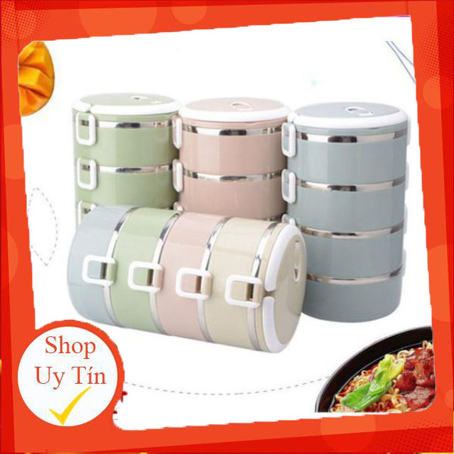 Cặp lồng giữ nhiệt lúa mạch 4 tầng
