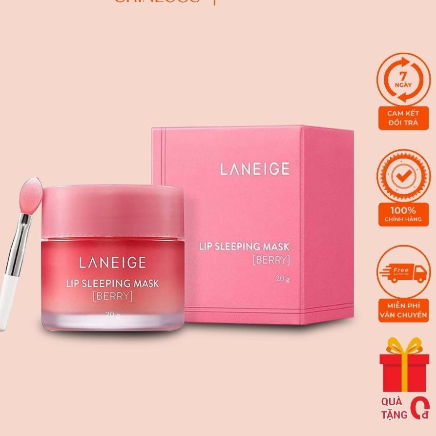 Mặt Nạ Ngủ Môi Laneige, Mặt Nạ Ngủ Môi Dưỡng Ẩm, Căng Bóng Mềm Mịn Hương Dâu Laneige Lip Sleeping Ma