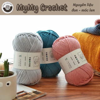 Len Yaoh Wool 100g đan áo len, khăn len, thú bông không xù không nhão cực nhẹ, ấm