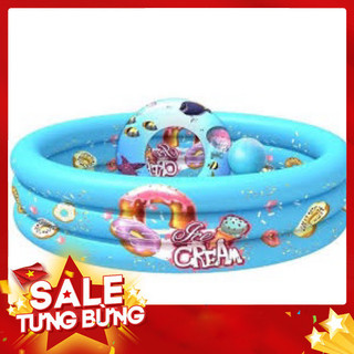 Bể Bơi Intex 1m32 X 28cm Tặng Kèm Bóng Và Phao Hơi Đại Dương Cho Bé
