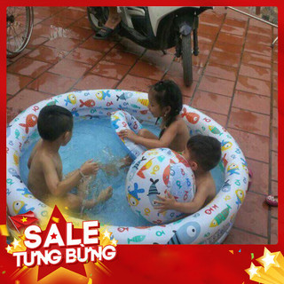Bể Bơi Intex 1m32 X 28cm Tặng Kèm Bóng Và Phao Hơi Đại Dương Cho Bé
