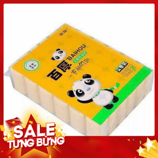 Giấy Vệ Sinh Gấu Trúc Bịch 36 Cuộn - Siêu Dai, Không Chất Tẩy Trắng, An Toàn Cho Gia Đình