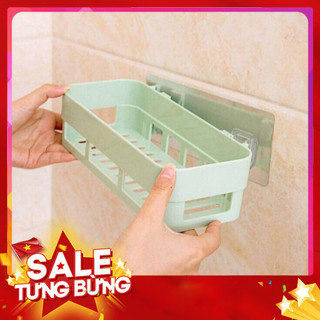 Kệ nhựa treo tường nhà tắm, nhà bếp dán tường chịu lực