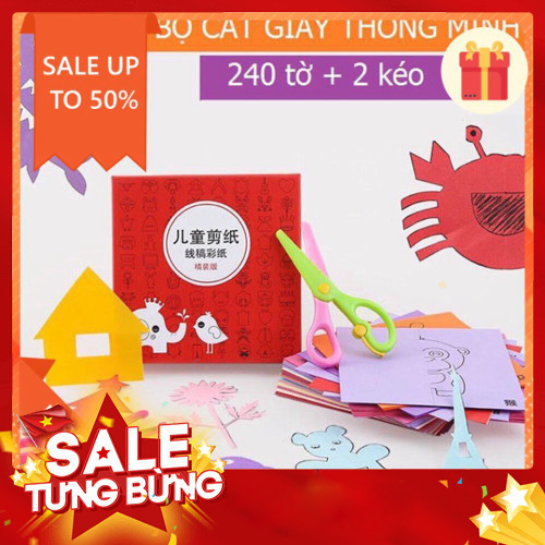Bộ cắt giấy an tàn cho bé