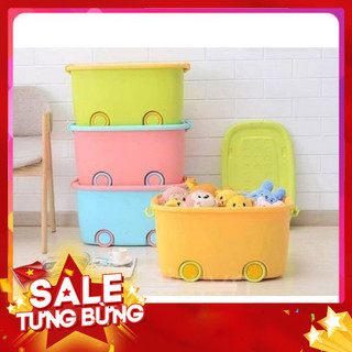 Thùng đựng đồ có bánh xe với thiết kế thông minh , rất tiện dụng dùng để lưu trữ đồ chơi của bé , thực phẩm , rau củ quả