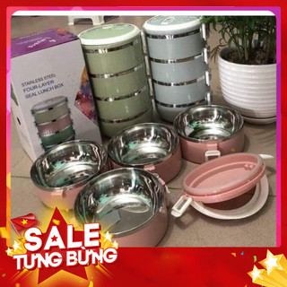 Cặp lồng giữ nhiệt 4 tầng lúa mạch