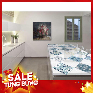 Cuộn Giấy Dán Bếp Hoạ Tiết Kẻ Tráng Nhôm Size 2m x 60cm - Tiện Lợi Và Đẹp Mắt