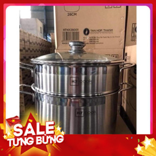 Bộ nồi Xửng hấp HT Cook 28cm vung kính