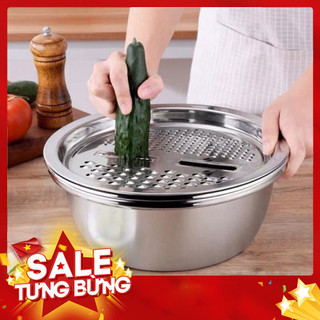 Bộ Rổ Nạo Inox Đa Năng - Dụng Cụ Bếp Tiện Ích Cho Nhà Nội Trợ