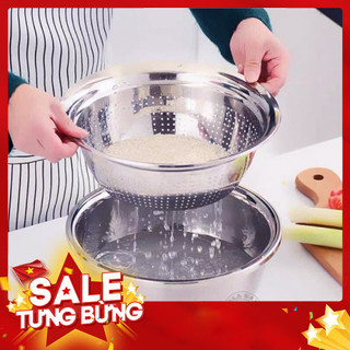 Bộ Rổ Nạo Inox Đa Năng - Dụng Cụ Bếp Tiện Ích Cho Nhà Nội Trợ