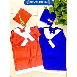 [HÀNG ĐẸP - HCM] Đồng phục tốt nghiệp, áo cử nhân mầm non, áo tốt nghiệp cấp 1 cho bé [ MẪU NƠ MỚI ]