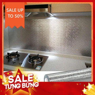 Cuộn giấy bạc dán bếp tráng nhôm 2m