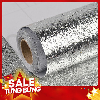 Cuộn Giấy Bạc Dán Bếp Kích Thước Dài 1m Rộng 60cm Chống Thấm, Chống Bám Bẩn Đa Năng