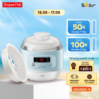 Nồi Nấu Chậm Đa Năng 4in1 Bear 0.8L A08T8/A08G2- Chính Hãng - Bảo Hành 18 Tháng