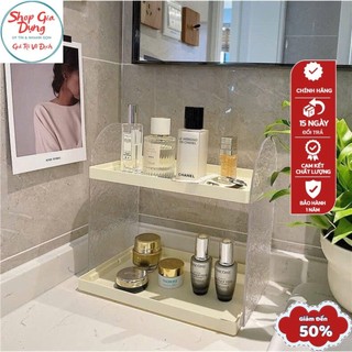 Giá Kệ Đựng Mỹ Phẩm Nước Hoa, Khay Đựng Đồ 2 Tầng Sang Trọng Phong Cách Bắc Âu.