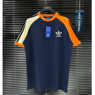 Áo Thun Nam Nữ Logo Thêu Phối Màu Cam Xanh Chất Cotton Dày Dặn Thoáng Mát Cao Cấp Hotrend