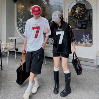 Áo Thun Nam Nữ Bóng Đá Số 7 EMBROIDER SEVEN Jersey form thể thao