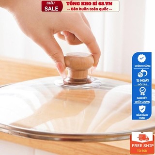 Núm thay thế cho nắp vung nồi - Núm vung gỗ Chuôi vung thay thế cho nắp nồi