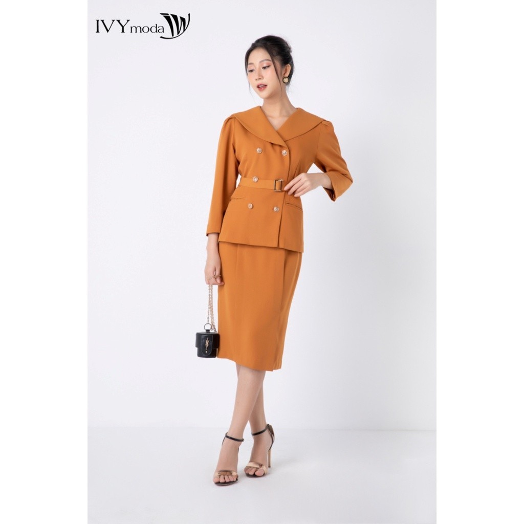 Áo vest nữ cổ 2 ve cách điệu IVY moda MS 67M6046