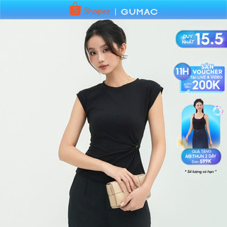 Áo thun xoắn eo thời trang GUMAC ATE05029
