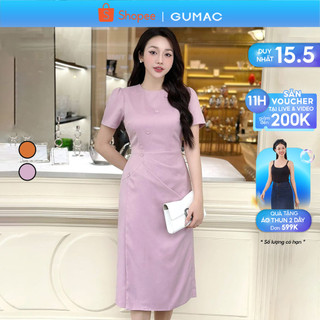 Đầm bút chì rã xéo thời trang GUMAC DE03014