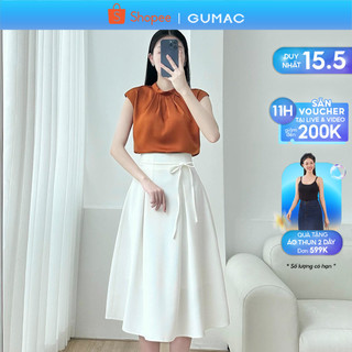 Chân váy xòe thắt nơ thời trang GUMAC VE05007