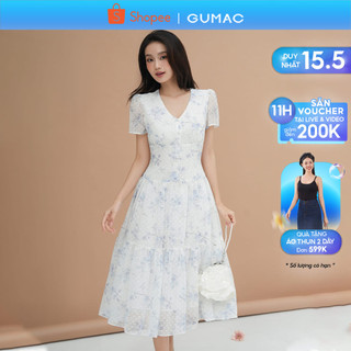 Đầm xòe rã tầng thời trang GUMAC DE05022