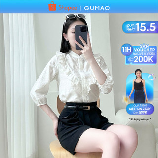 Áo tay lỡ phối bèo thời trang GUMAC LAE0509