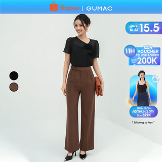 Quần suông lưng kiểu GUMAC LQE0510