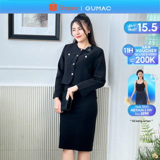 Váy bút chì nữ công sở thiết kế cơ bản thời trang GUMAC VD07024