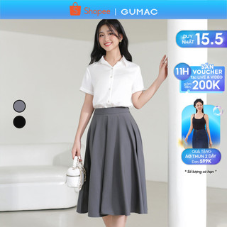 Chân váy basic dáng xòe B4 thời trang GUMAC BVE00014