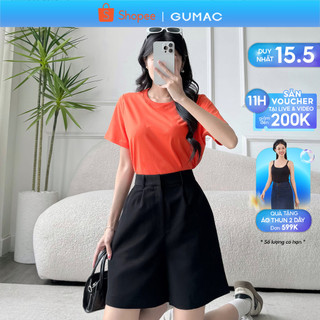 Quần short trơn phối túi GUMAC QD11019 - LSHE0307