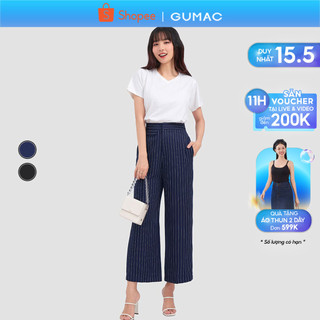 Quần sọc ống rộng thời trang GUMAC LQ1101