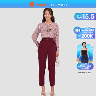 Quần baggy phối đai thời trang GUMAC LQ1111