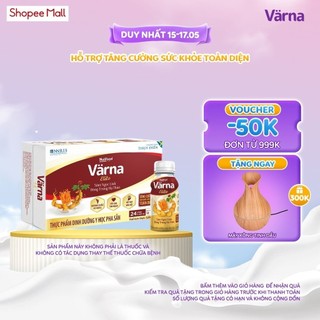 Thùng sữa bột pha sẵn Värna Elite - Chứa Sâm Ngọc Linh Đông Trùng Hạ Thảo (24 chai x 237ml) - Varna