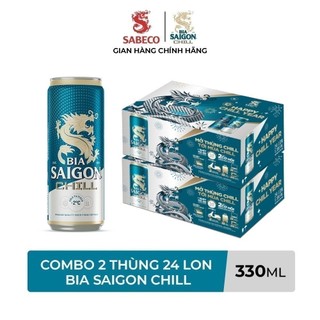 Combo 2 thùng 24 Bia Saigon Chill 330ml