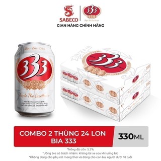 Combo 2 Thùng Bia 333 330ml - 789