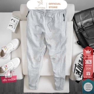 Quần Jogger Nam, quần nỉ nam chất liệu PC COTTON Hàn cao cấp, dày ấm Ống Xuông Xám