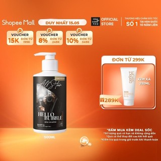 Dầu xả mise en scene Hello Bubble All Star Smoothing bổ sung Protein dưỡng tóc suôn mượt phù hợp cho tóc nhuộm 500ml