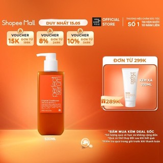Dầu xả mise en scene Perfect Serum Original phục hồi hư tổn, giúp tóc suôn mềm, bồng bềnh, hương thanh mát 530ml