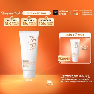 Kem xả mise en scene Perfect Serum Treatment 330ml phục hồi hư tổn, nuôi dưỡng từ bên trong, giúp tóc suôn mượt hoàn hảo