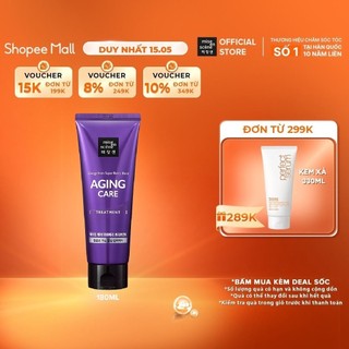 Kem ủ mise en scene Aging Care tăng độ bồng bềnh cho tóc, giảm chẻ ngọn, mỏng, yếu 180ml