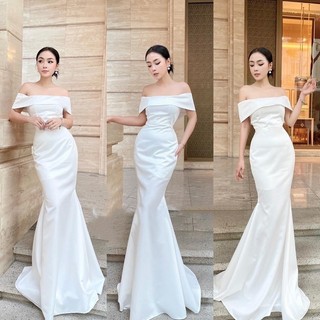 Đầm cưới cô dâu đi bàn body dạ hội đuôi cá dài 5 kiểu trong 1 Mihasa