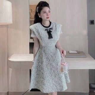 Đầm váy Gấm dự tiệc cánh tiên tiểu thư