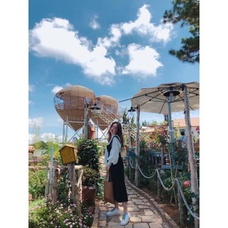 Set Yếm áo sơ mi kèm váy